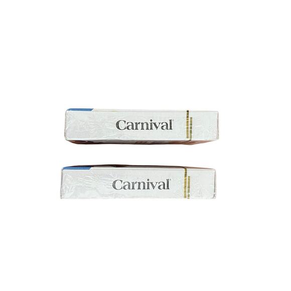 Vintage Carnival Cruise Line Lot Of 2 Playing Card Deck Fun Ship Freddy - Picture 3 of 3